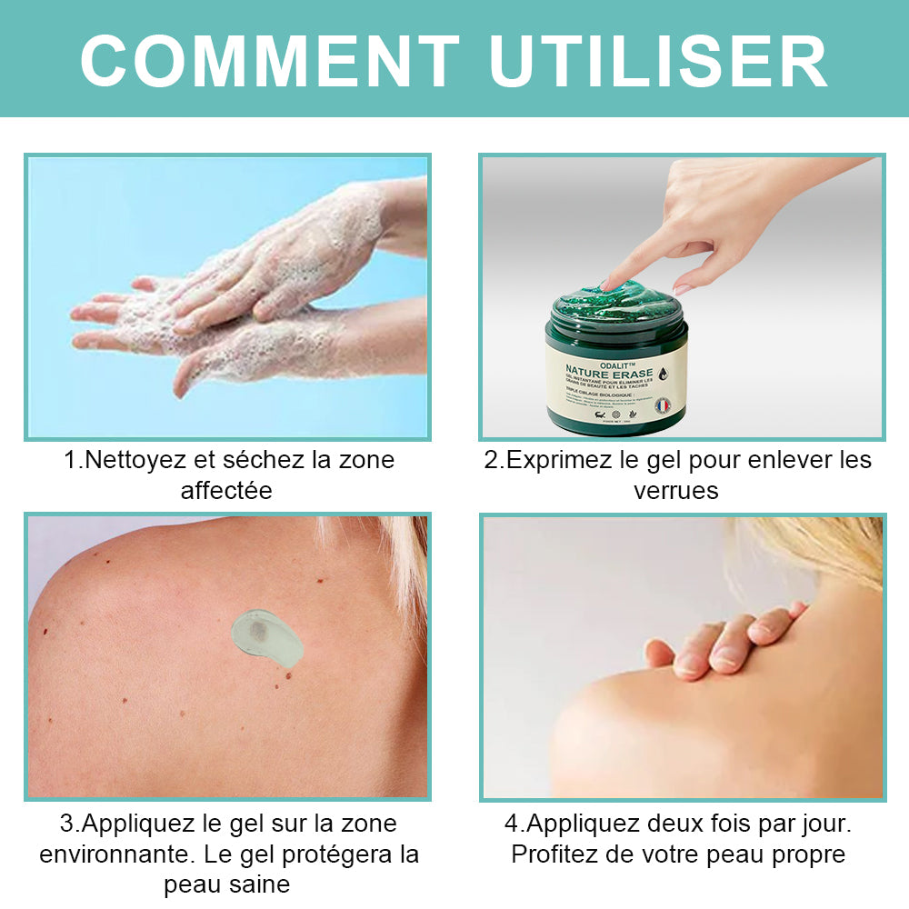 ✅Boutique officielle : Gel ODALIT™ Nature Erase – Élimination instantanée des grains de beauté et taches