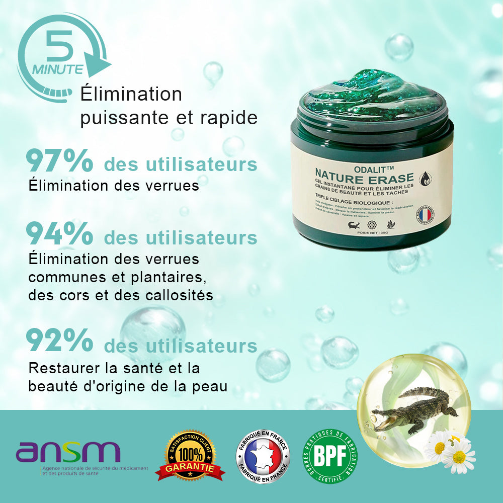 ✅Boutique officielle : Gel ODALIT™ Nature Erase – Élimination instantanée des grains de beauté et taches