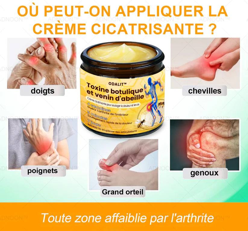 ODALIT® Crème de guérison des os et de soulagement de la douleur au Botox et venin d'abeille