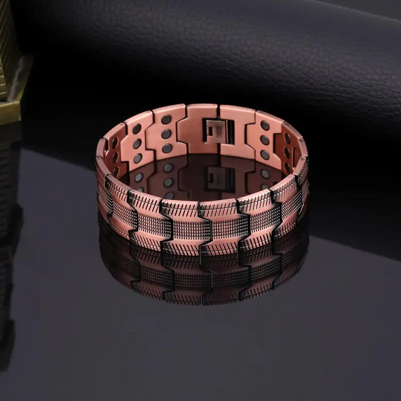 Bracelet Magnétique en Pur Cuivre – Soulagez la Douleur et Stimulez la Circulation