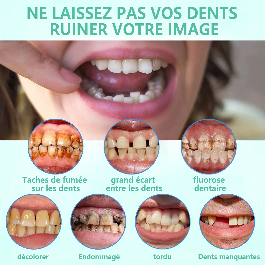 🦷DIYSTAR™ 🍀 𝐏𝐫𝐨𝐭𝐡𝐞̀𝐬𝐞 𝐃𝐞𝐧𝐭𝐚𝐢𝐫𝐞 𝐇𝐚𝐮𝐭 𝐝𝐞 𝐆𝐚𝐦𝐦𝐞 (🦷 Remise limitée dans le temps — dernières 30 minutes ! 🦷)