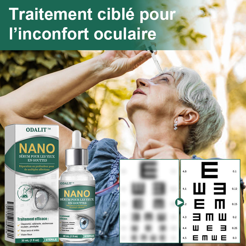 👩‍⚕️ODALIT™ Nano Sérum Gouttes Oculaires ✅Approuvé par la FDA (Convient à la presbytie, au syndrome de l'œil sec, au glaucome et à la cataracte) ☘️☘️