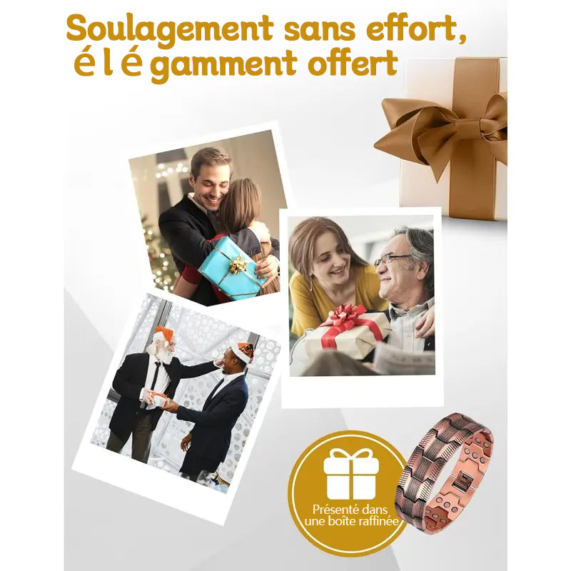 Bracelet Magnétique en Pur Cuivre – Soulagez la Douleur et Stimulez la Circulation