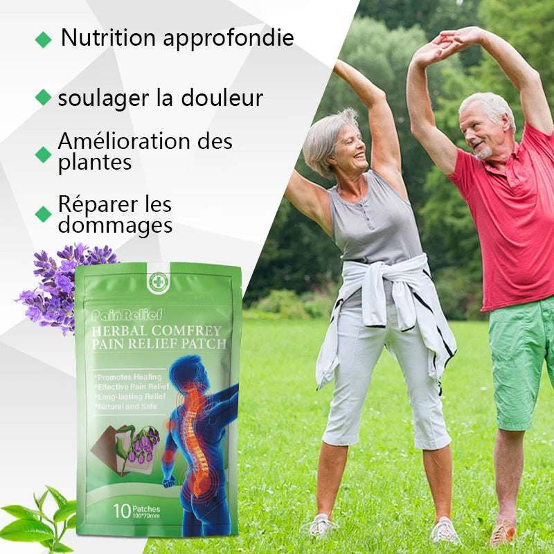 ⏰ Promotion exceptionnelle : -60% 🌿 Patch de soulagement de la douleur à la consoude