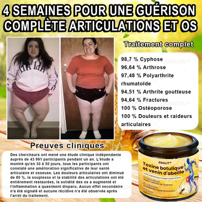ODALIT®  Crème de guérison des os et de soulagement de la douleur au Botox et venin d'abeille