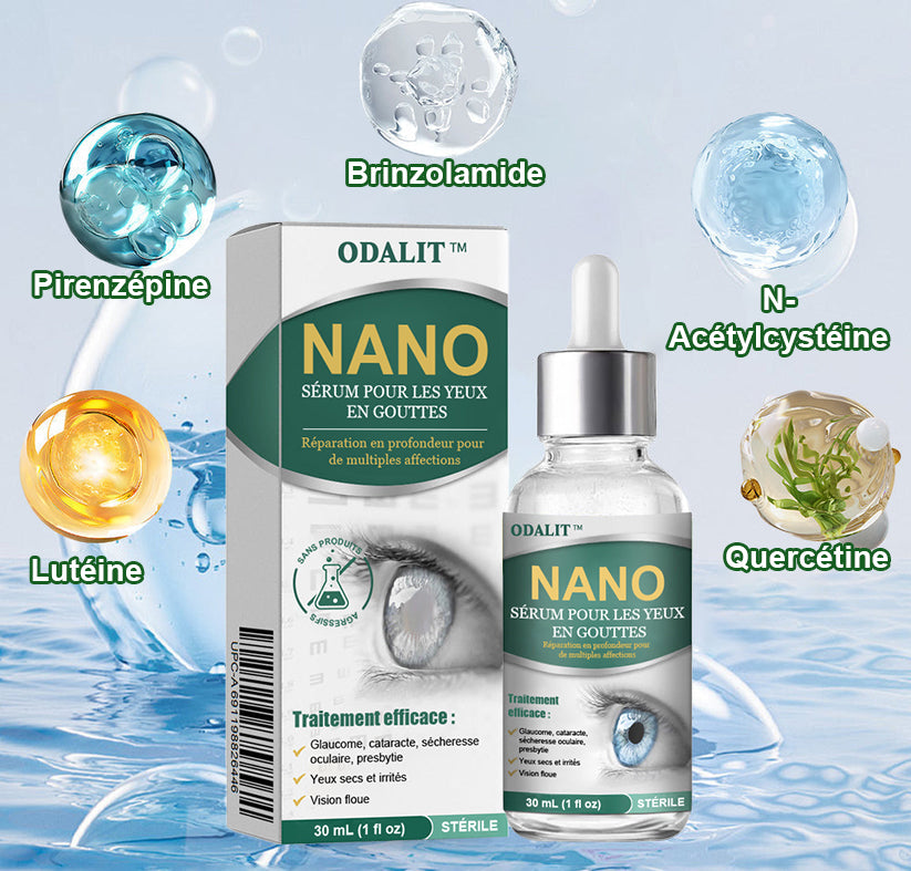 👩‍⚕️ODALIT™ Nano Sérum Gouttes Oculaires ✅Approuvé par la FDA (Convient à la presbytie, au syndrome de l'œil sec, au glaucome et à la cataracte) ☘️☘️