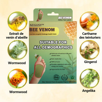 NEGUSY™ LymphTox Patches de Venin d'Abeille pour les Pieds