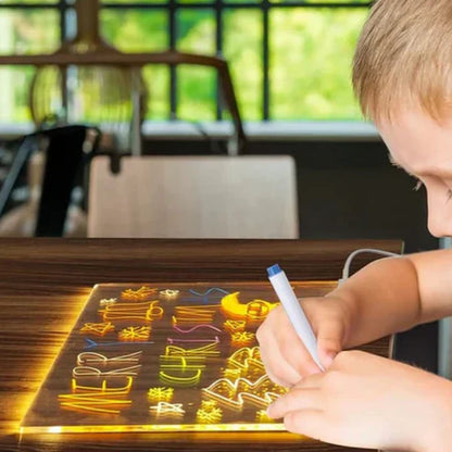 ✨Panneau acrylique LED coloré - avec 7 stylos 🎨